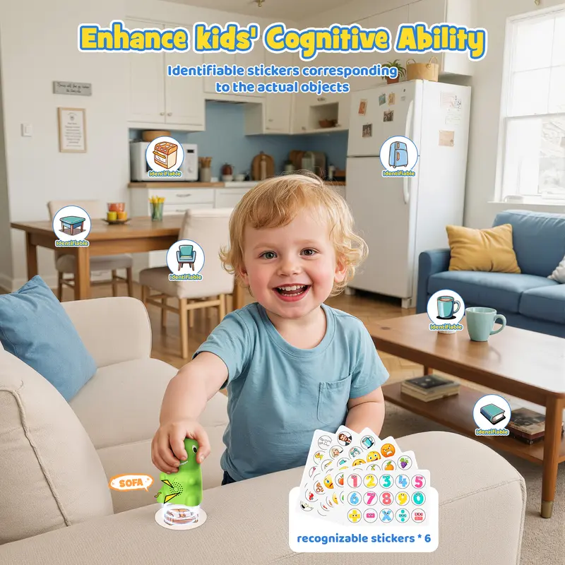 Dinosaur Talking Flash Cards for Kids, Montessori Phonics & Sight Words Learning Toy, Interactive Educational Flashcard Set with 148 Cards and 592 Words