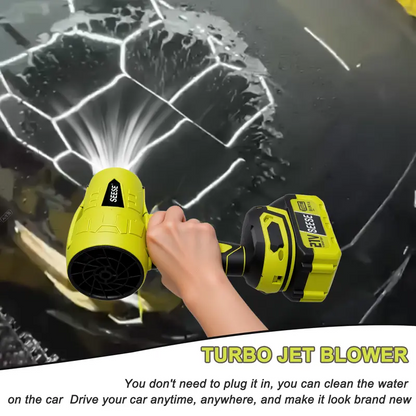 Cordless Turbo Jet Blower – High-Power Air Duster & Leaf Blower for Car Drying, Yard Cleaning & Snow Removal