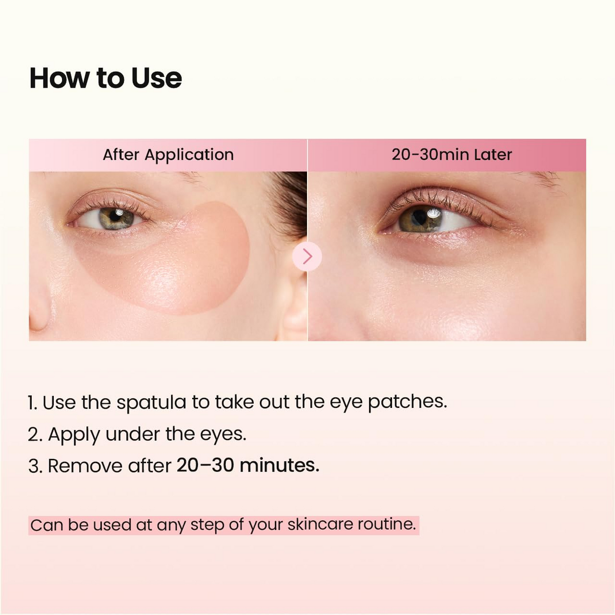 Hydrogel Under Eye Patches – Collagen Peptide Eye Masks for Fine Lines & Wrinkles, 60 Count