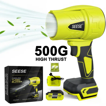 Cordless Turbo Jet Blower – High-Power Air Duster & Leaf Blower for Car Drying, Yard Cleaning & Snow Removal